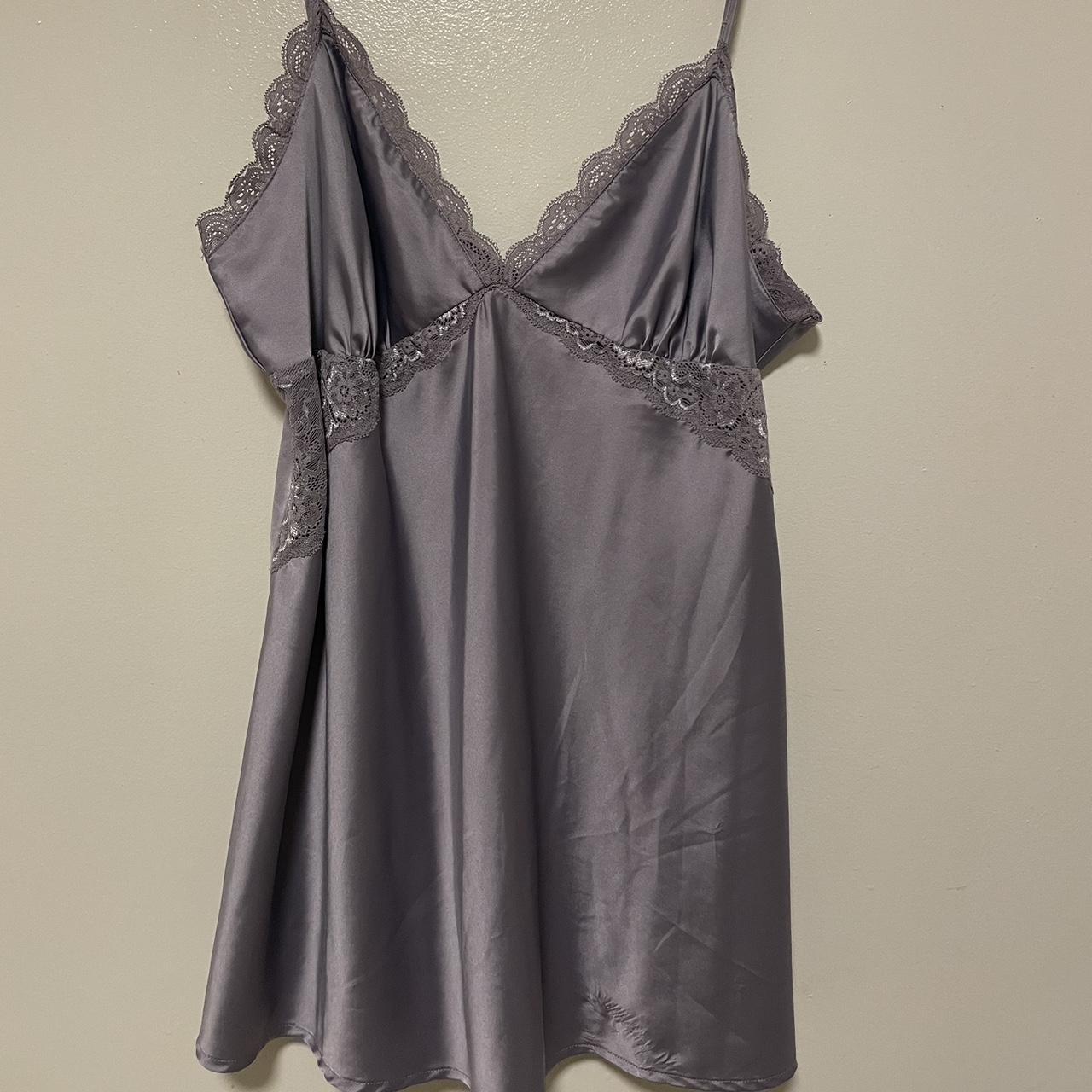 Lilac Purple Slip Lace Top. Fits Longer Depending on... - Depop