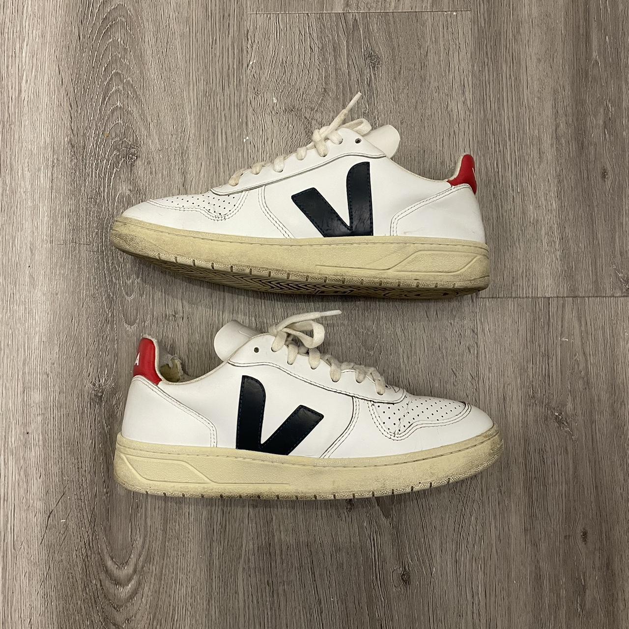 navy blue veja sneakers