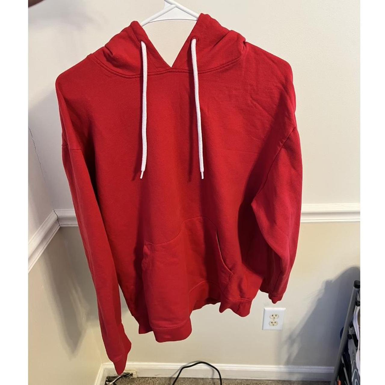 Red rue 21 hoodie, mens size large Great... - Depop