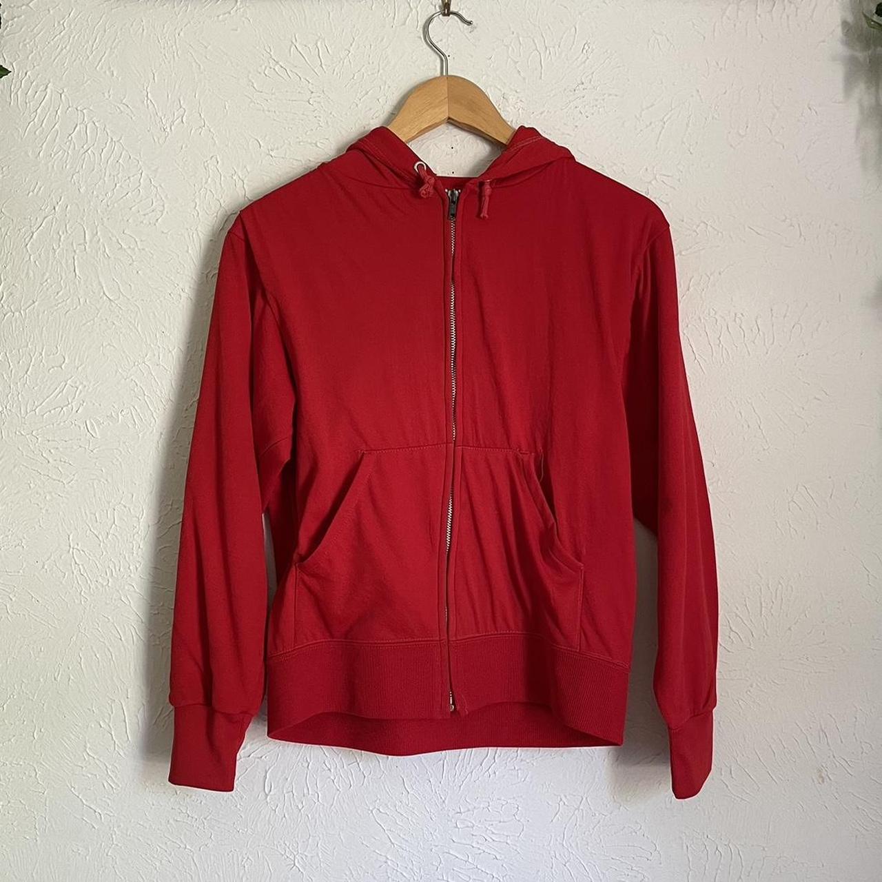 Vintage 70s USA Made Sportswear Red Pullover Hoodie - Depop