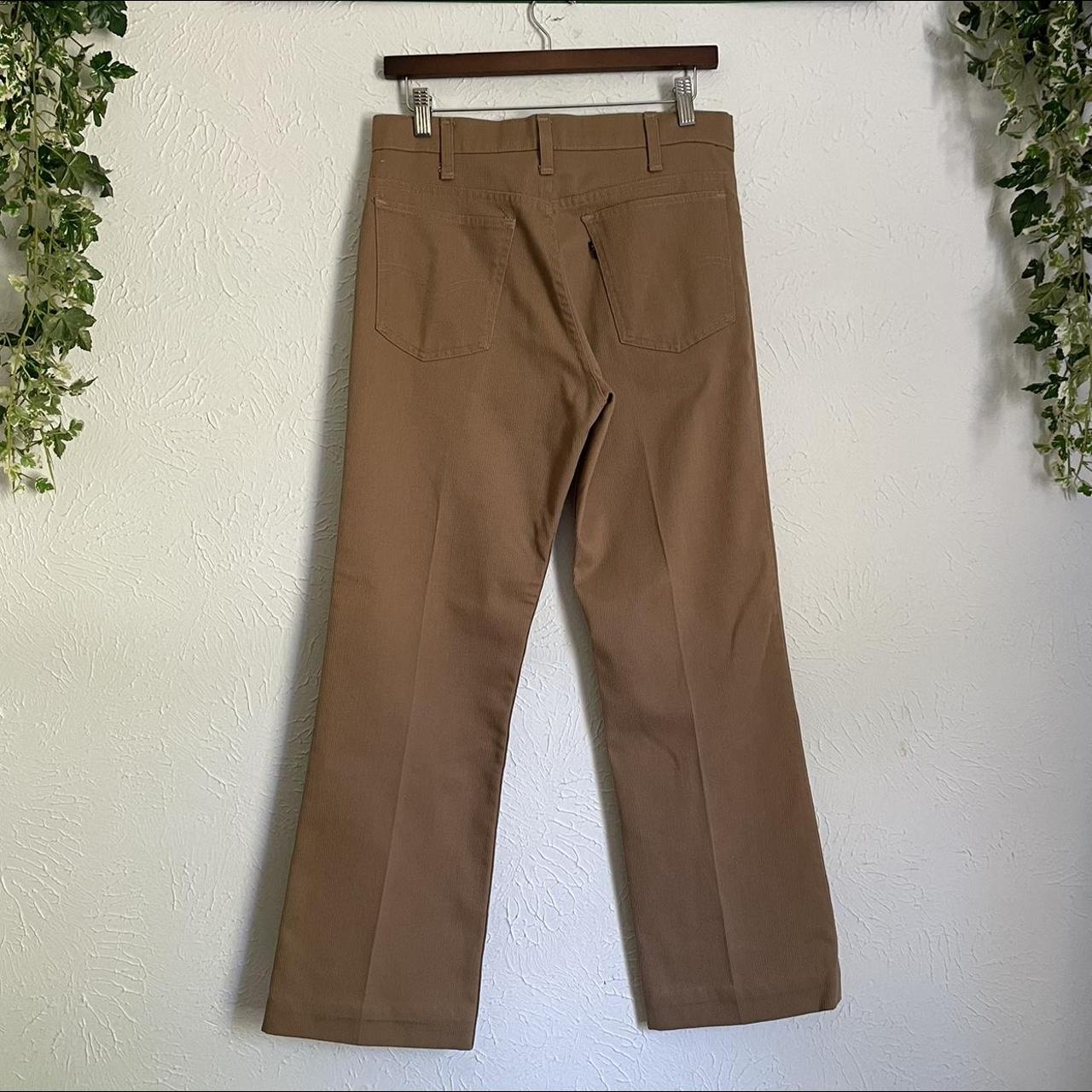 VTG 70s Levis Sta Prest Big E Flared Pants -... - Depop