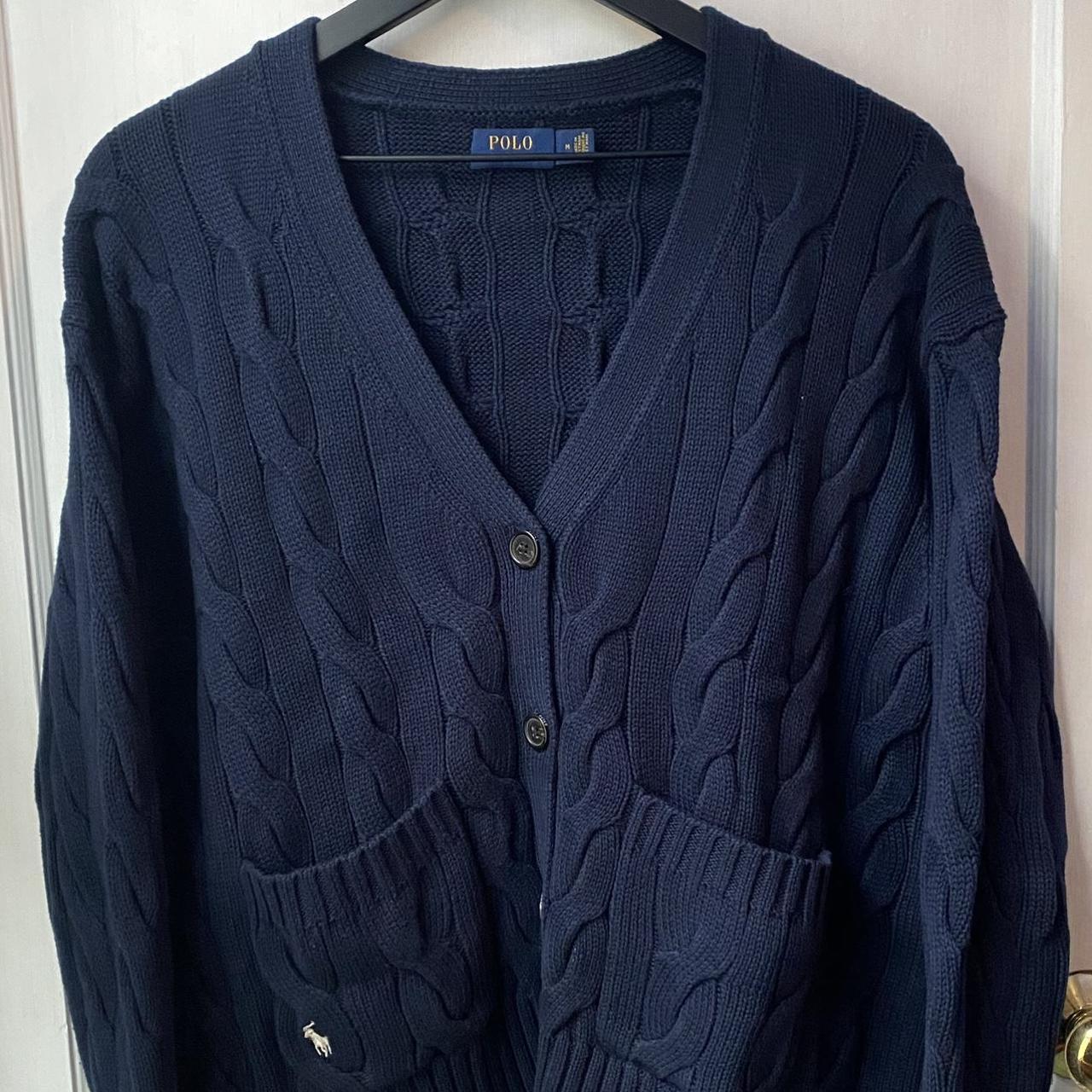 Polo Ralph Lauren Women's Navy Cardigan | Depop