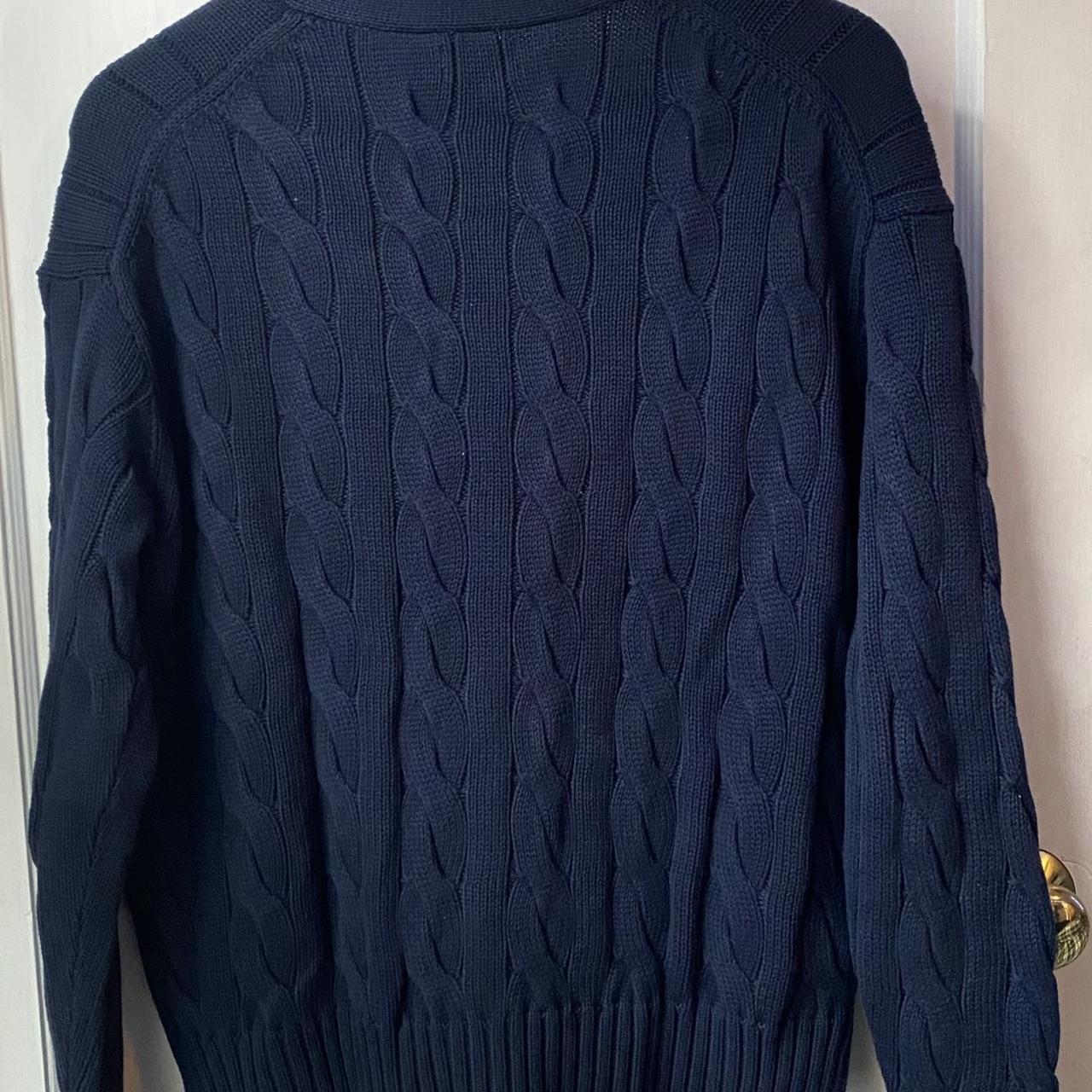 Polo Ralph Lauren Women's Navy Cardigan | Depop