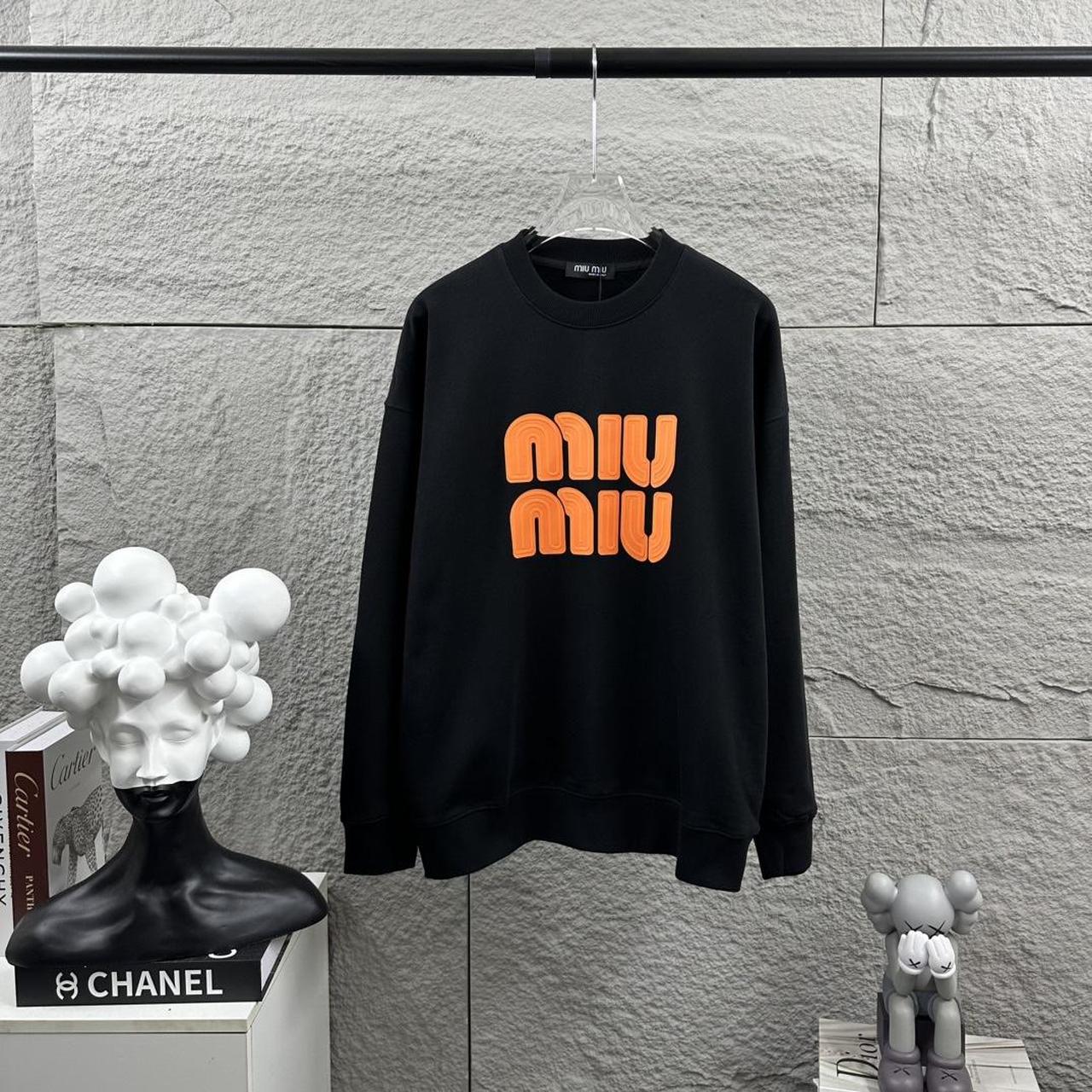 Miu Miu Women's Sweatshirt - Black - L – Miu Miu … - image 1