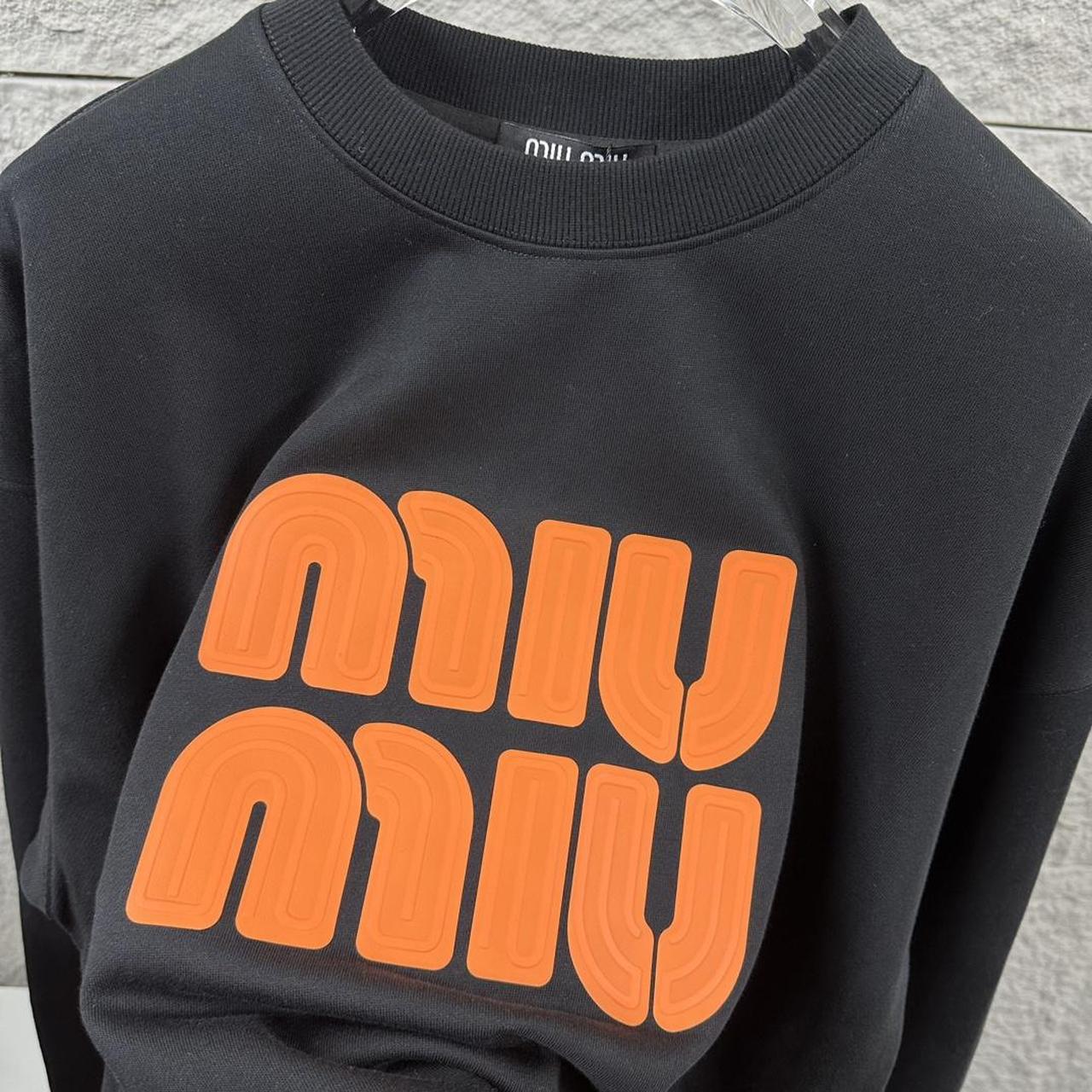 Miu Miu Women's Sweatshirt - Black - L – Miu Miu … - image 4