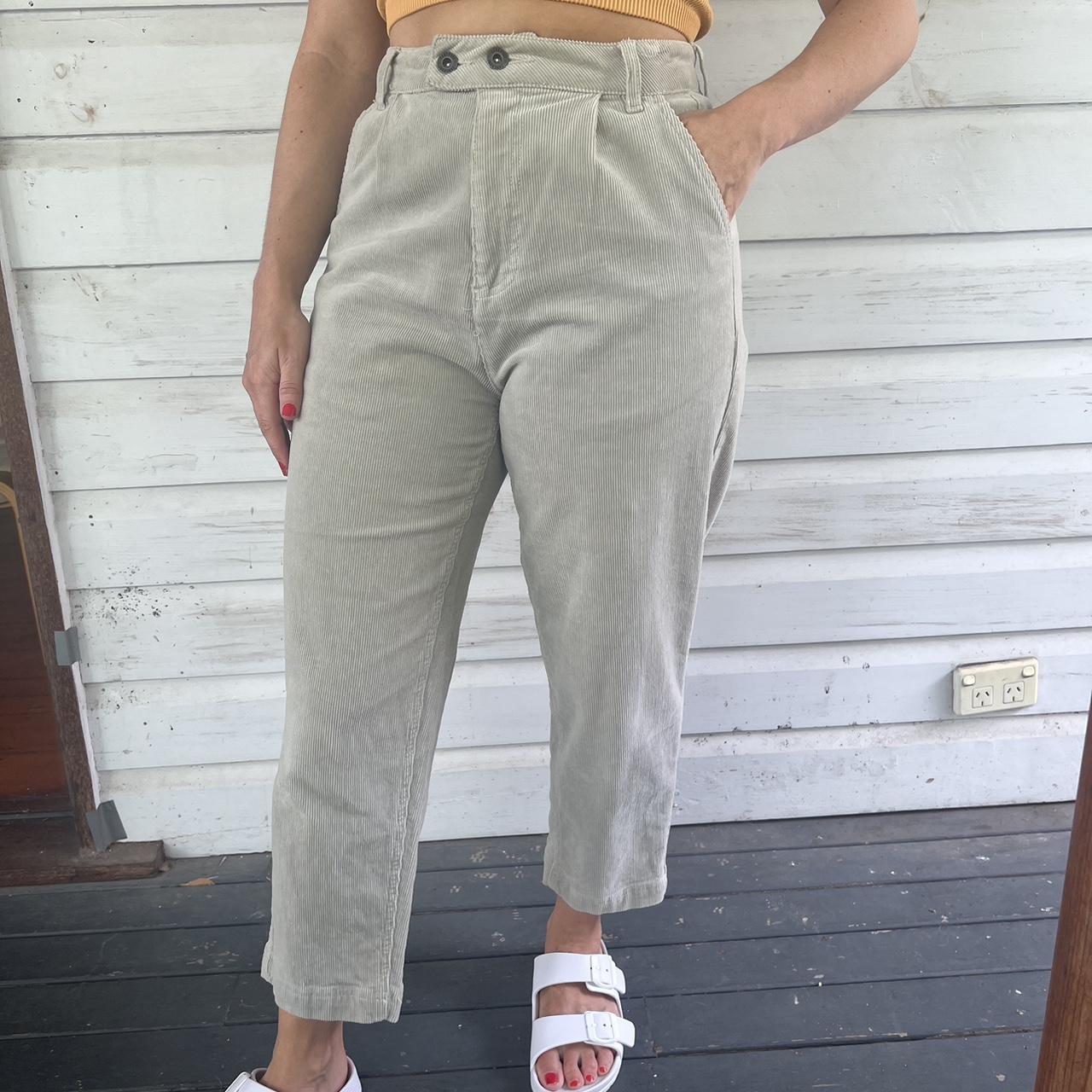 Super cute corduroy pants, they are a crop style on... - Depop