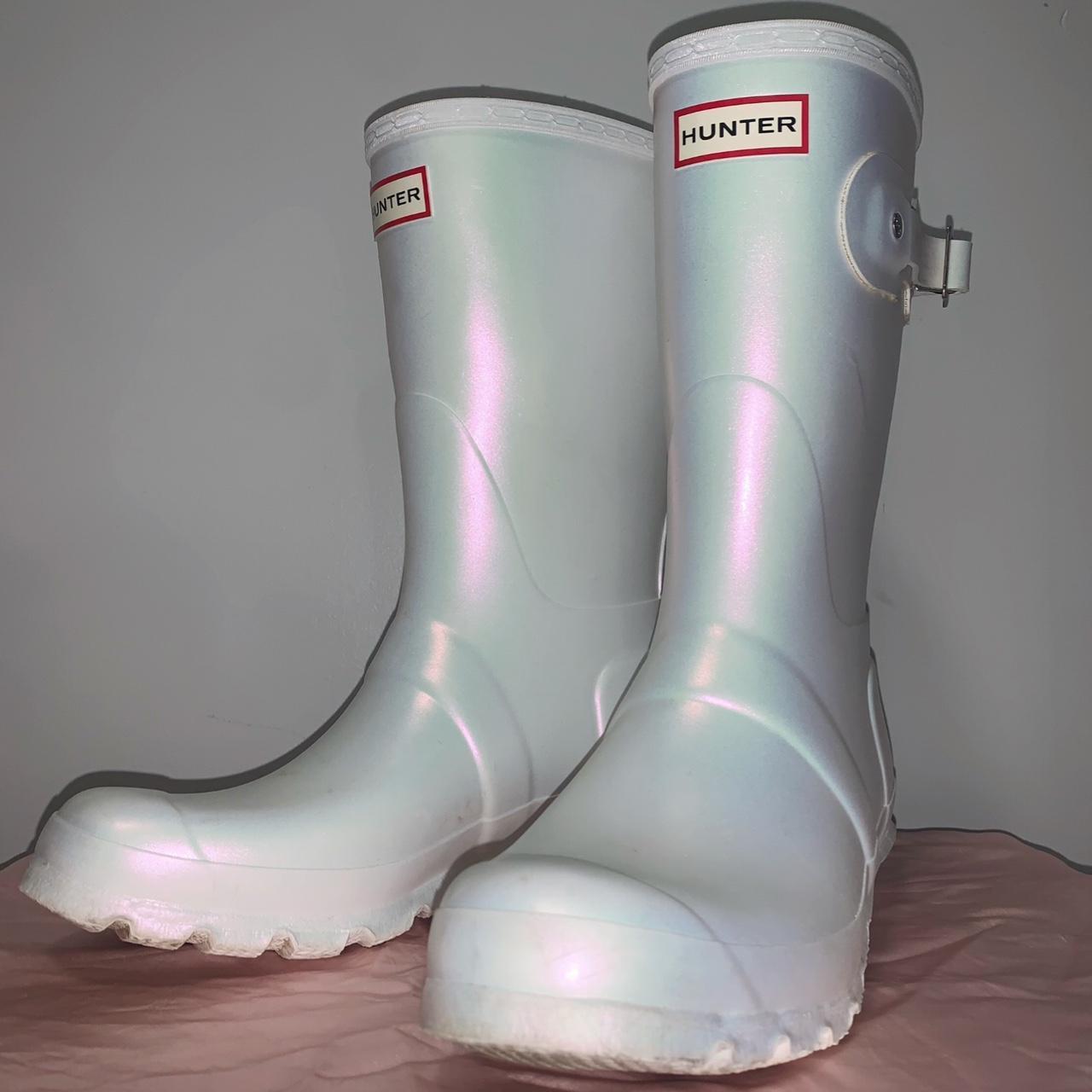 Iridescent sales hunter boots