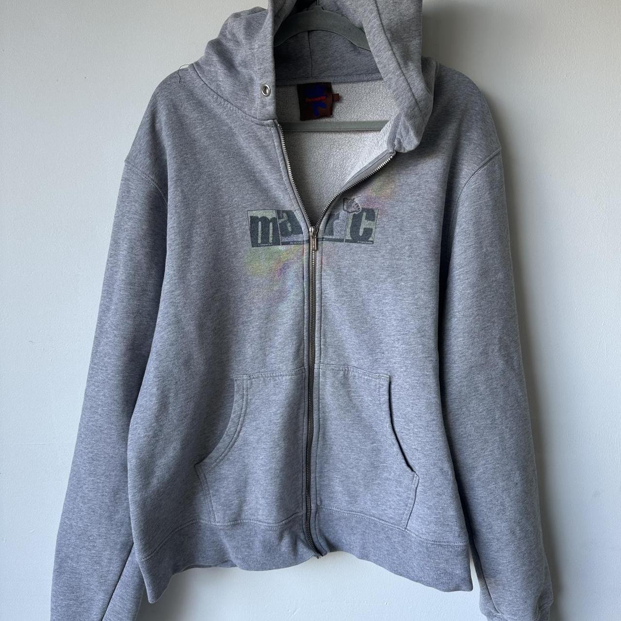 HEAVEN MARC JACOBS GREY ANGRY FOR LOVE HOODIE size... - Depop