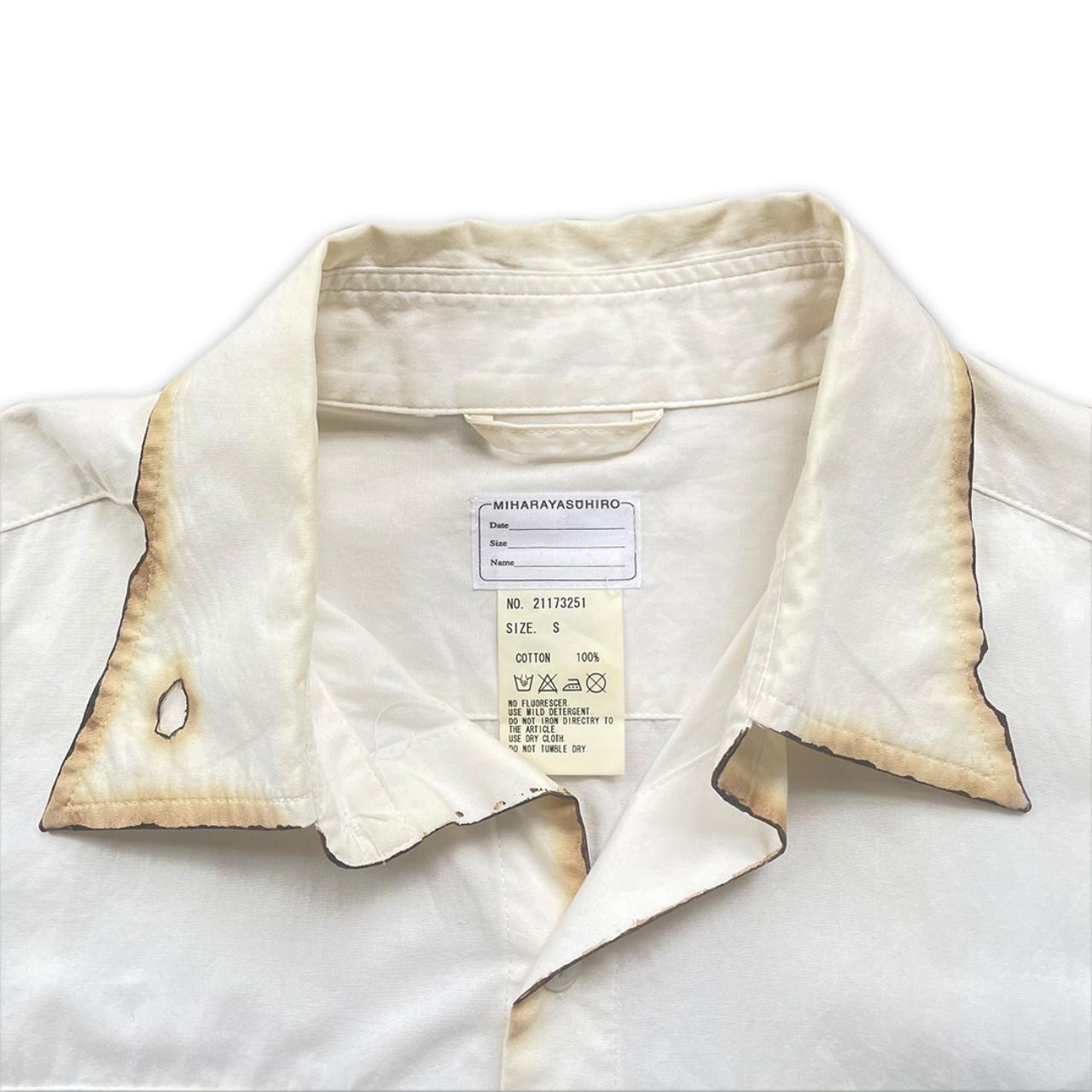 Maison Mihara Yasuhiro Miharayasuhiro burn button up | Depop