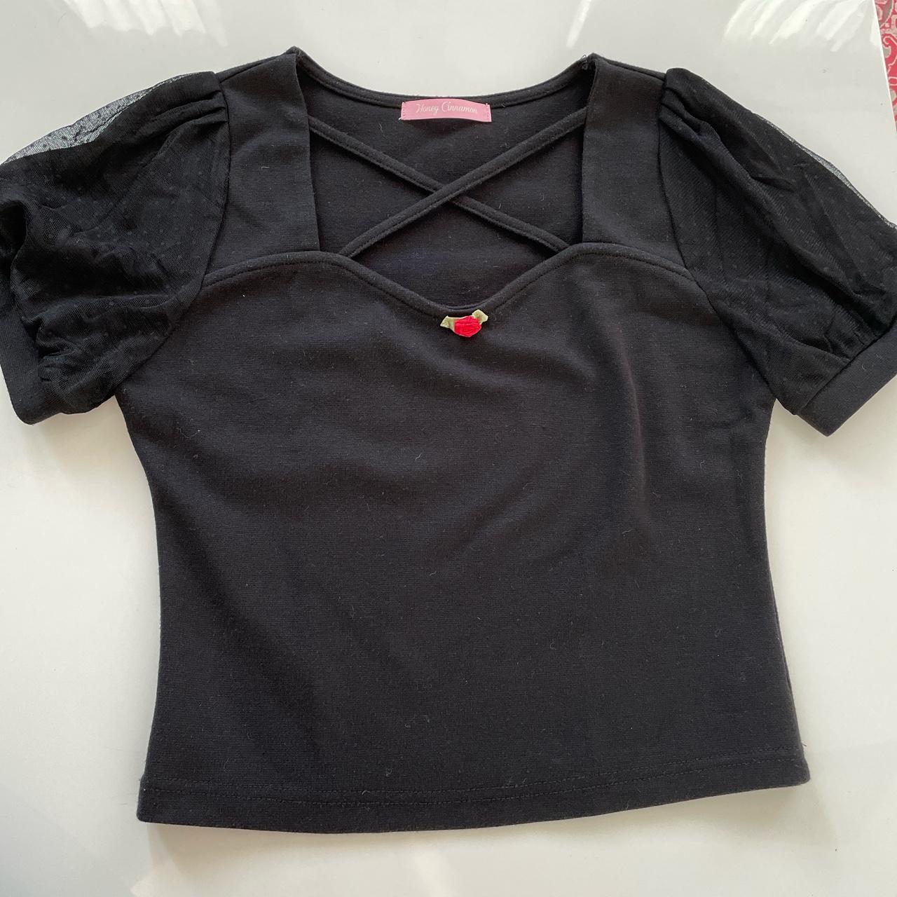 Honey Cinnamon blouse in cotton and lace... Depop