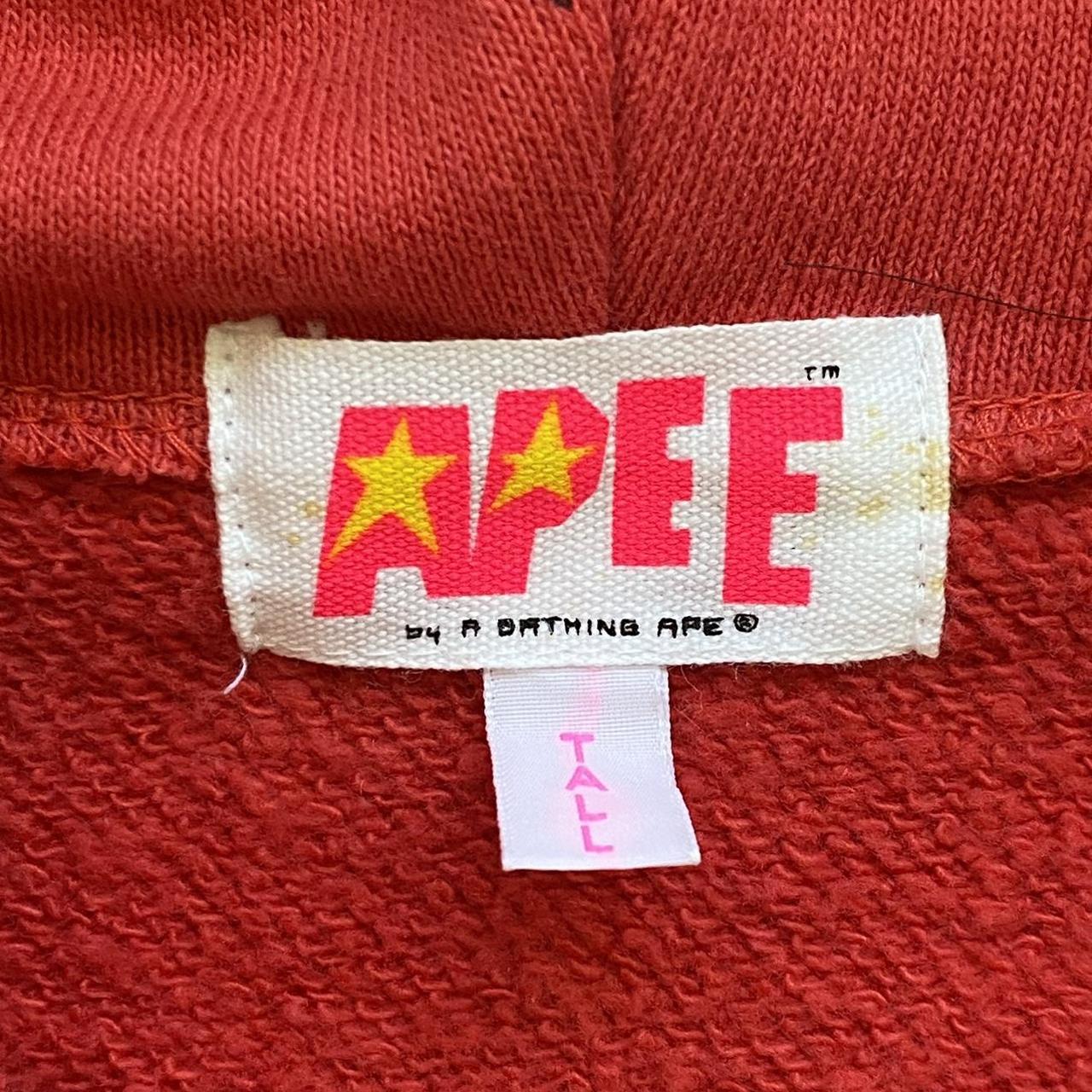 Bape 'Sta' Star Pattern Full Zip Red Hoodie in | Depop Bape 'Sta' Star Pattern Full Zip Red Hoodie in | Depop