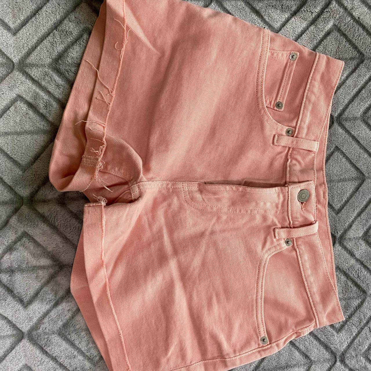 size xs Lucky Brand high waisted linen shorts. - tie - Depop