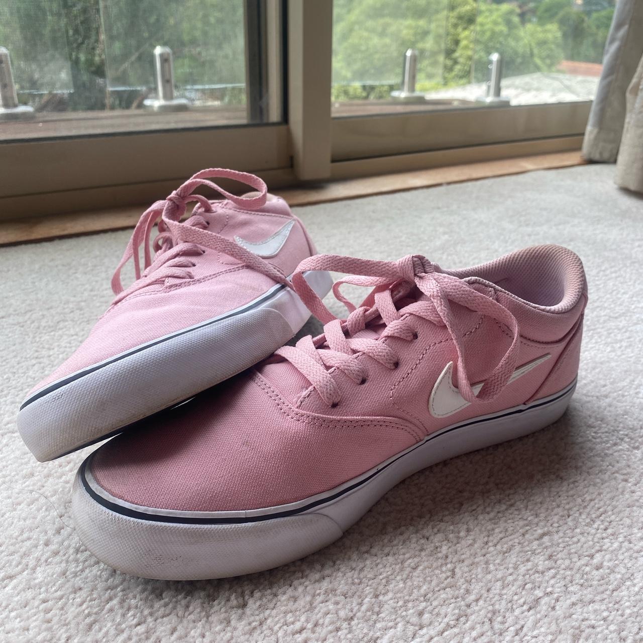 Pink Nike SB skate shoes/casual shoes SIZE: US 8... - Depop