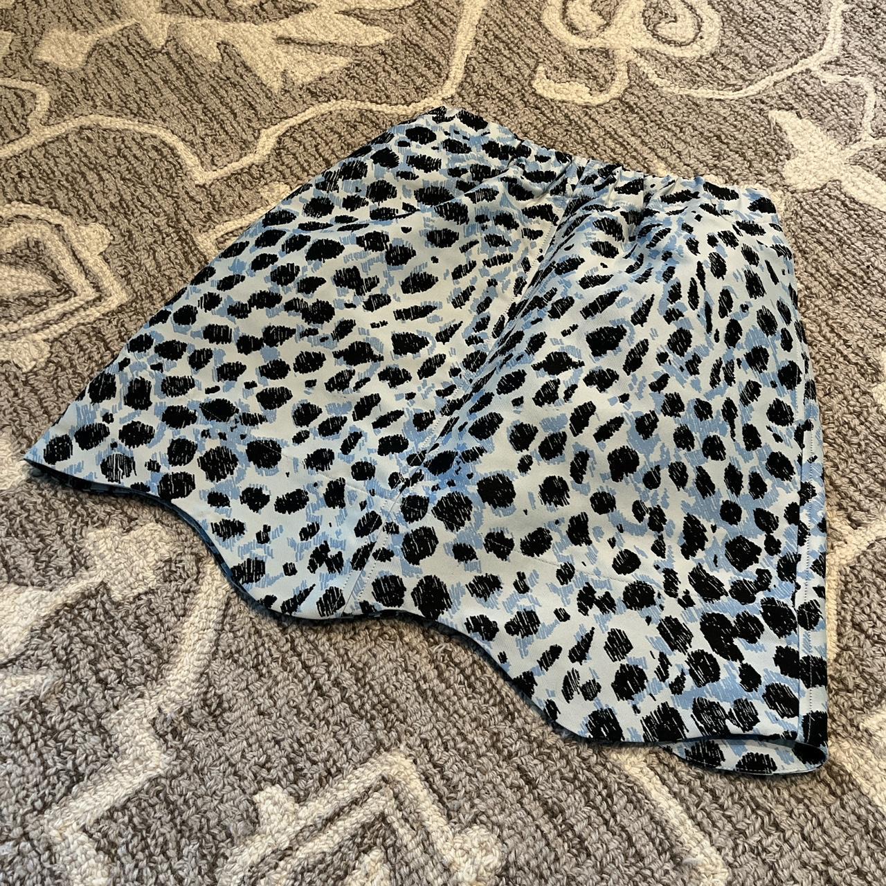 Ganni Leopard Print Brocade Mini Skirt Size XS Size