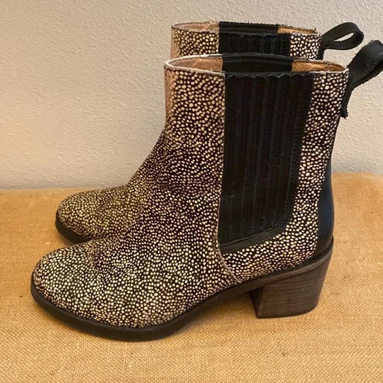 Ugg camden exotic genuine calf hair block sale heel boot