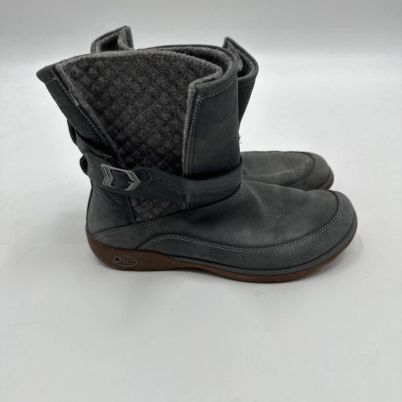 Chaco Hopi Castlerock Gray Waterproof Leather Wool Depop