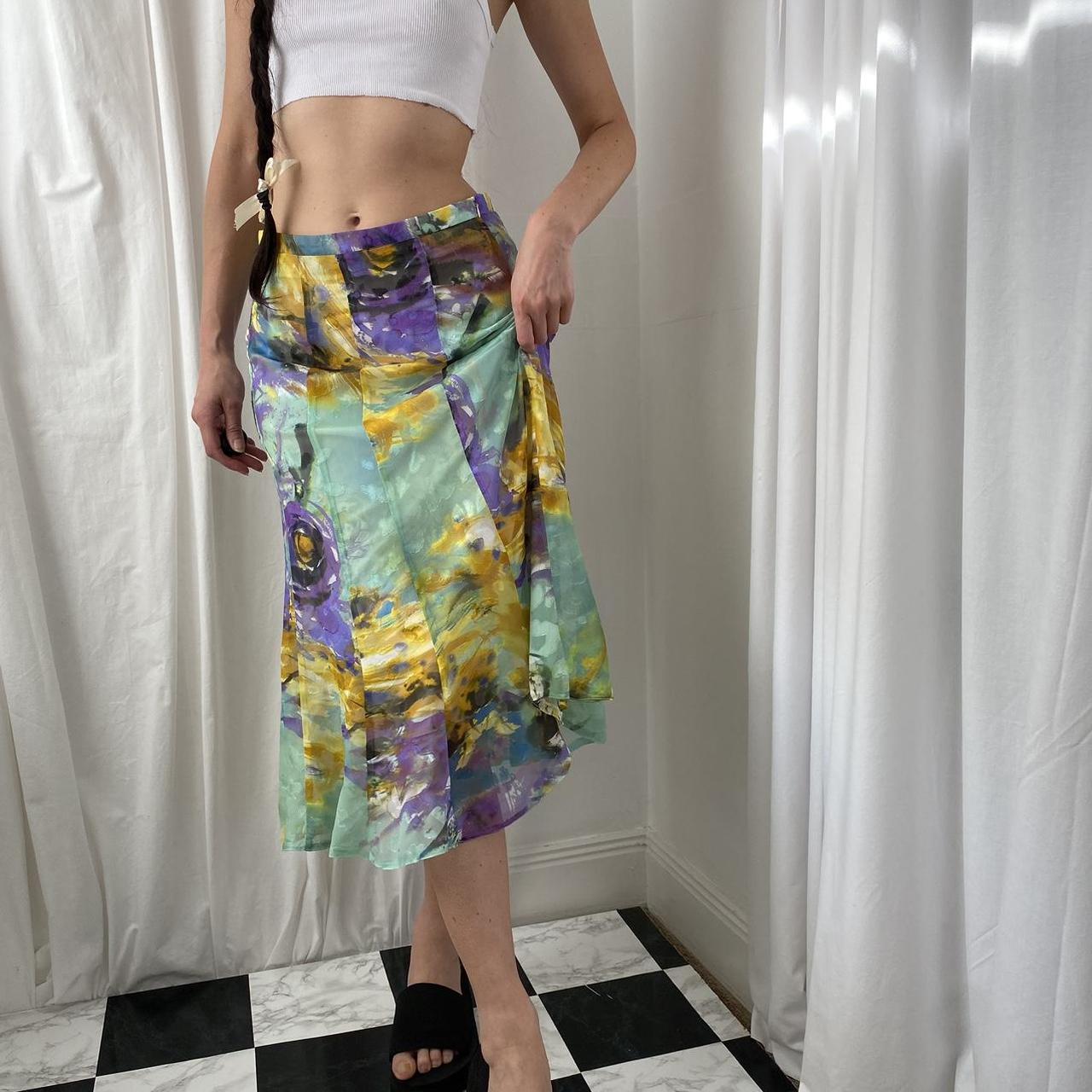 Long skirt with crop top outlet 80s