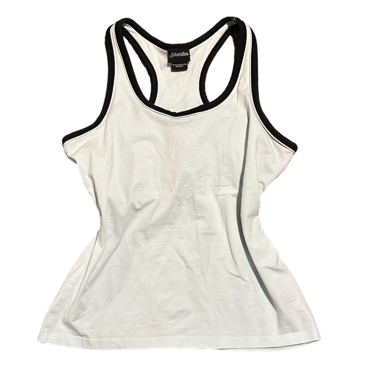 BABY BLUE tank top (looks white on camera) has a... - Depop