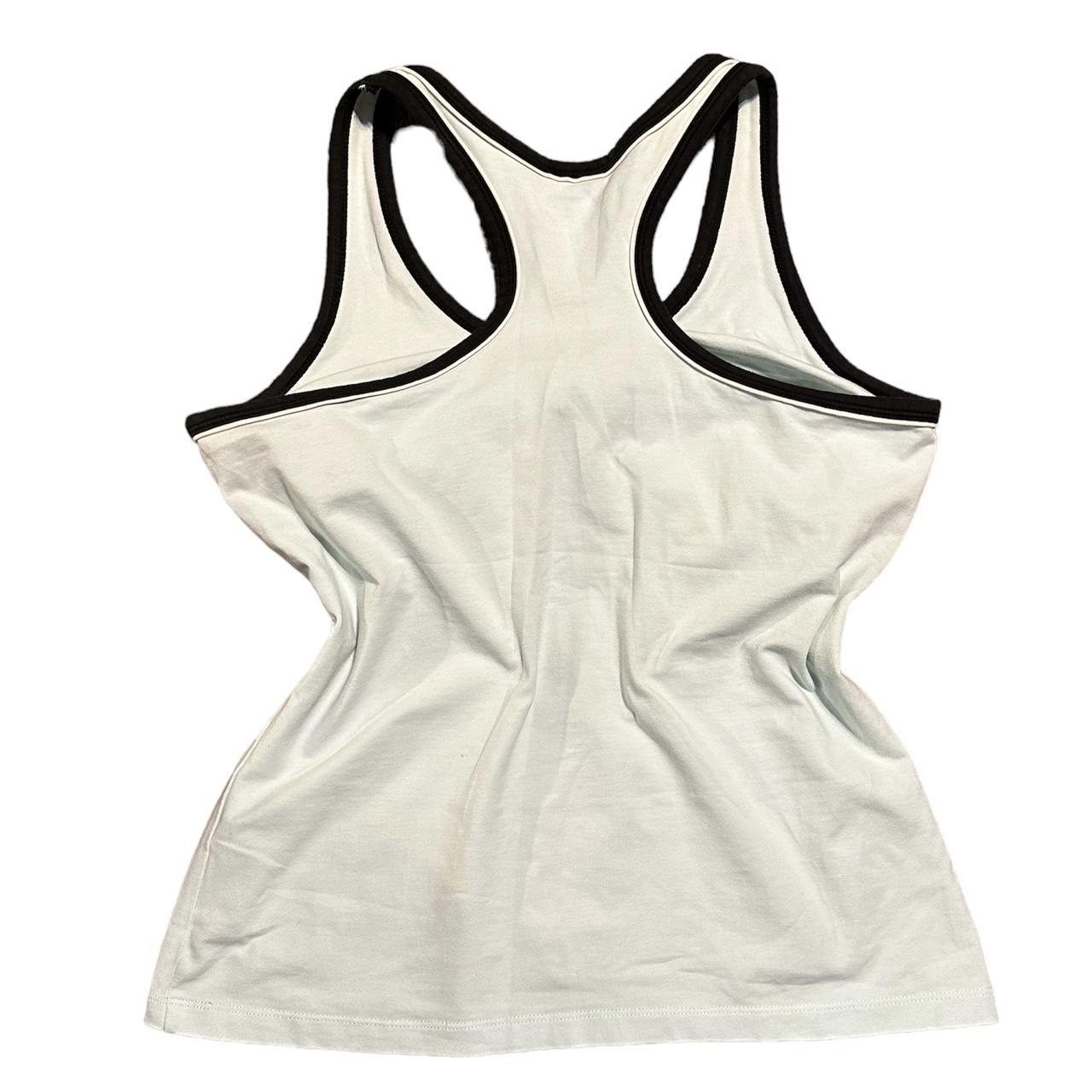 BABY BLUE tank top (looks white on camera) has a... - Depop