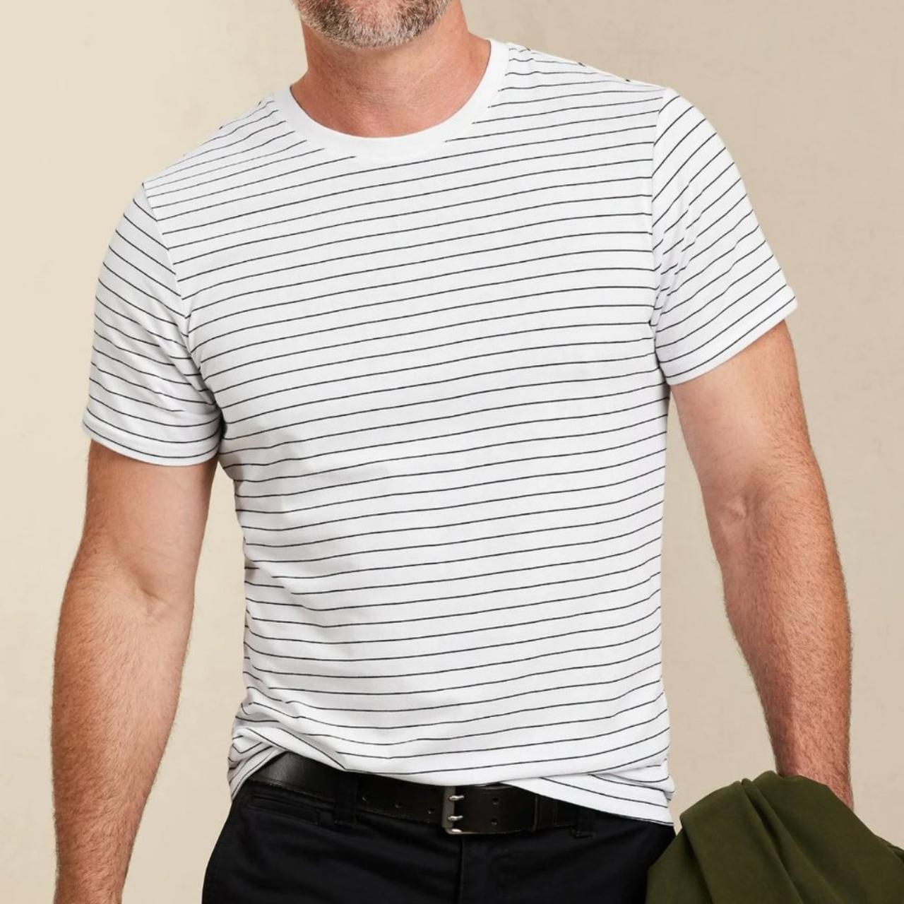 banana republic striped t shirt