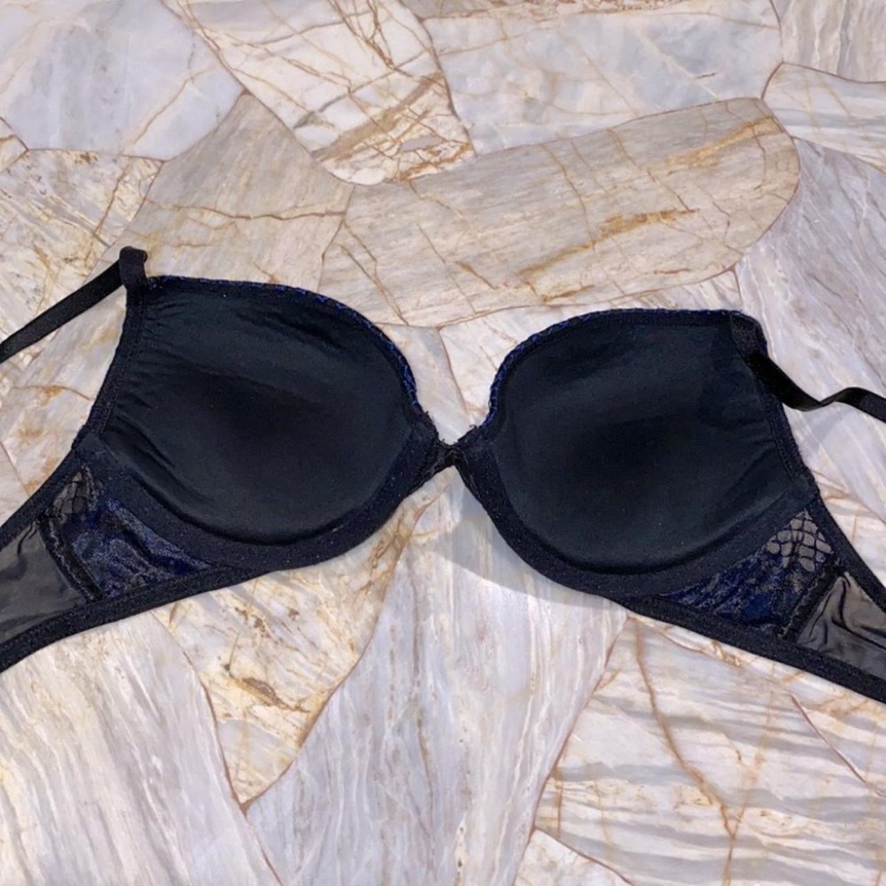 Rare Victoria’s Secret Scandalous Faux Leather Navy... - Depop