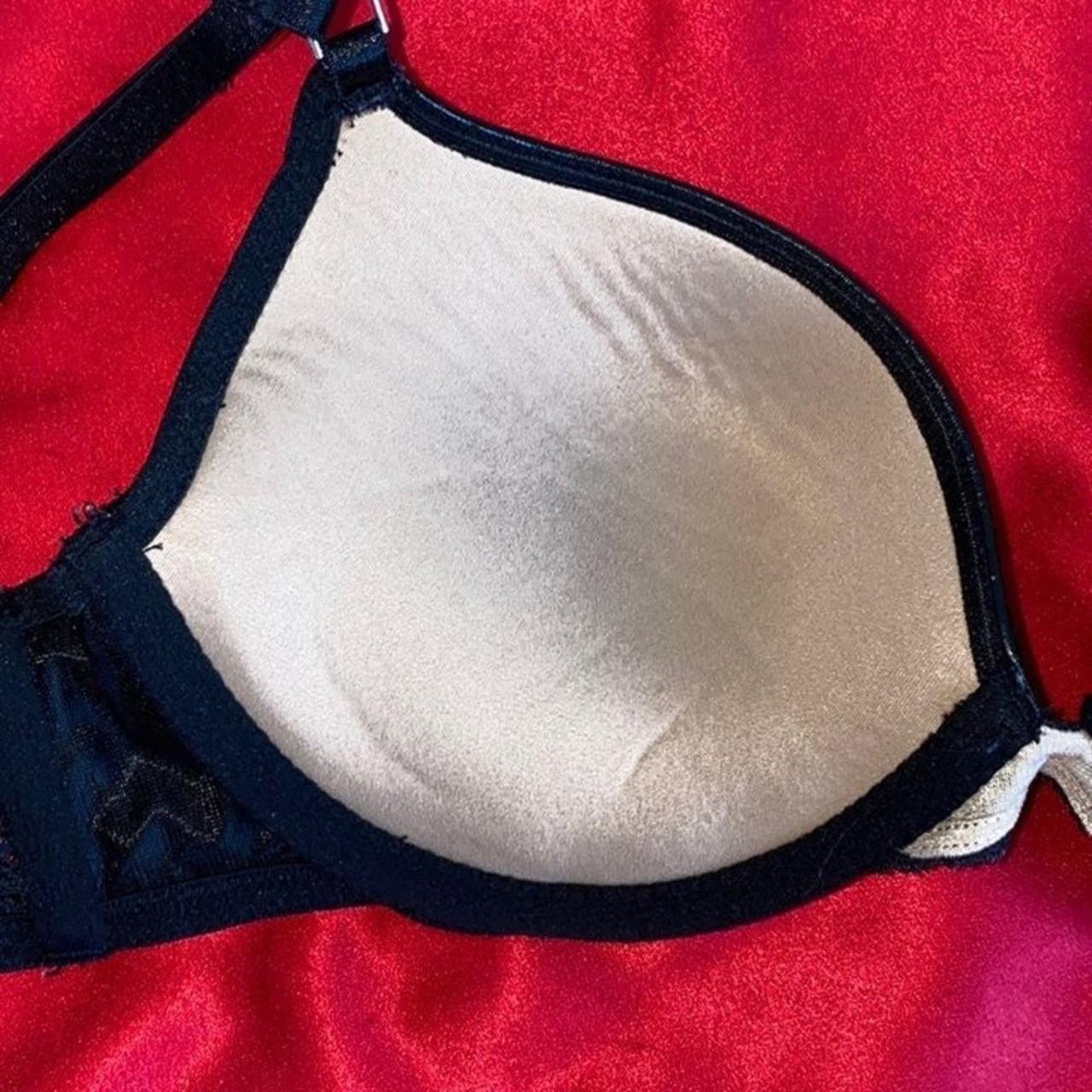 Victoria’s Secret Scandalous Black Faux Leather Bra... - Depop