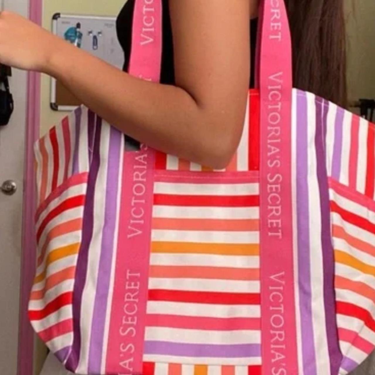 victoria secret floral tote