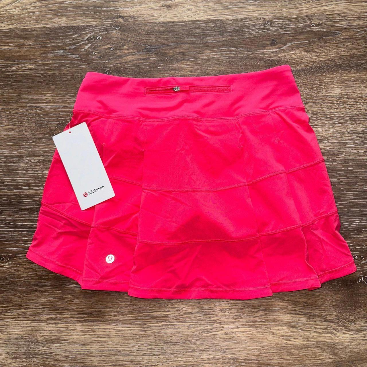 Deals Lululemon pace rival skirt glossy pink