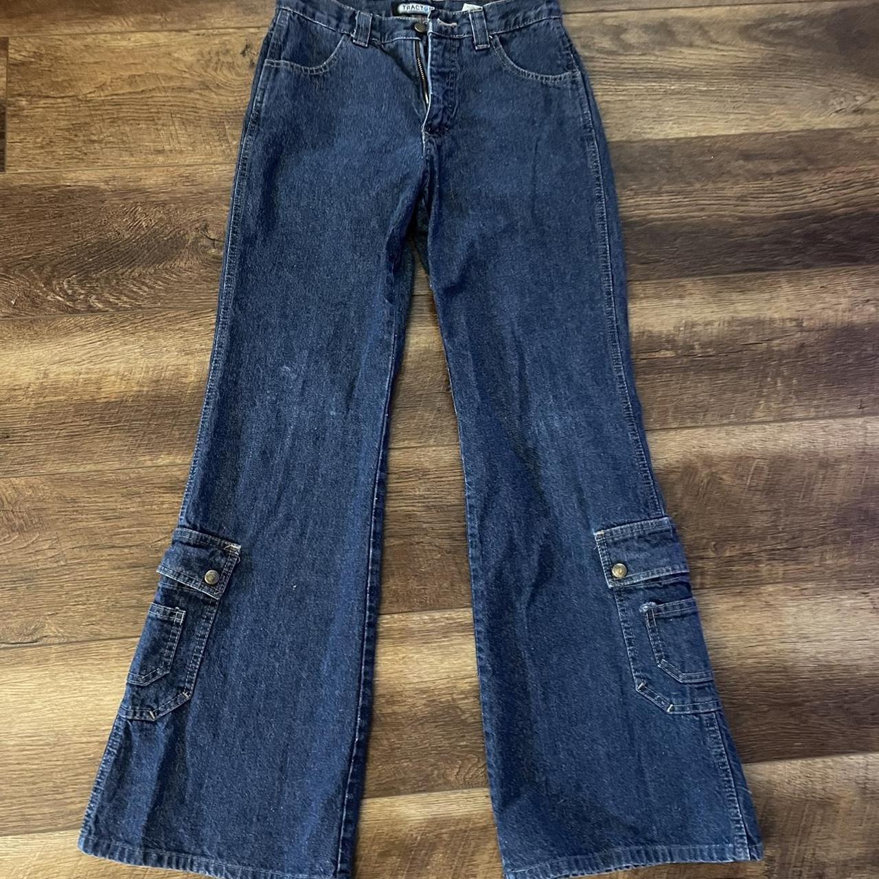 VINTAGE Tractor jeans with amazing pockets on the... Depop