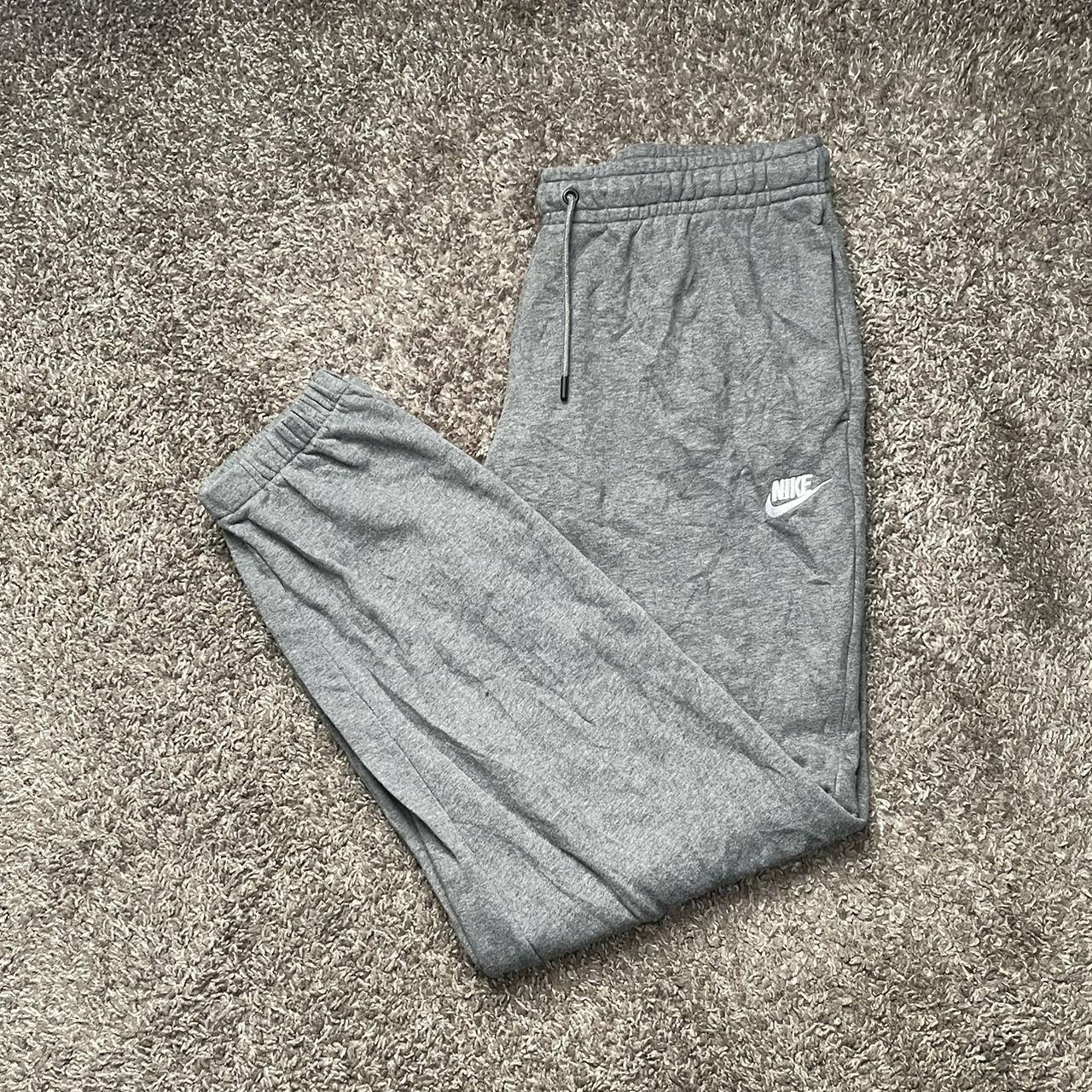 Nike Grey Joggers Flaw as shown W: 16 1/2 in L:... - Depop