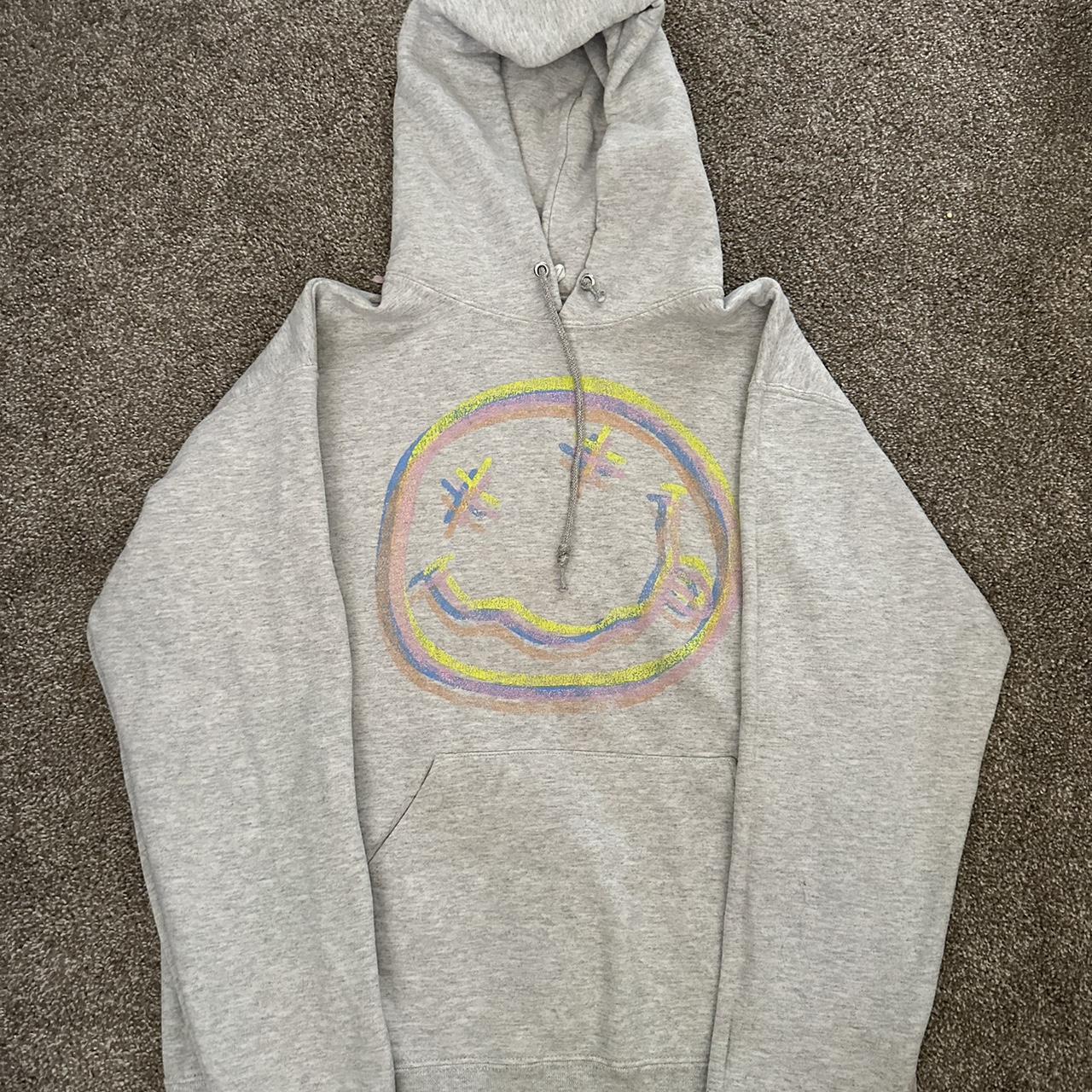 Grey nirvana hoodie Almost perfect condition like Depop