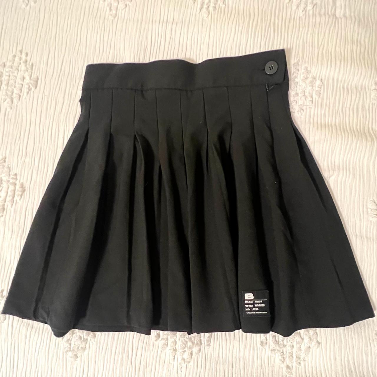 black tennis skirt bershka