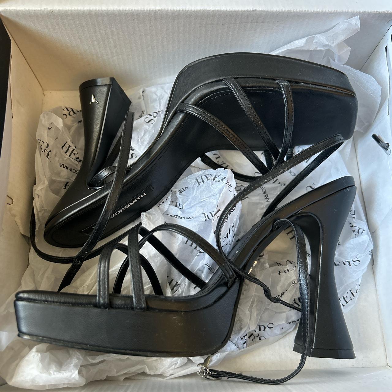 Windsor smith goddess black leather platform Depop