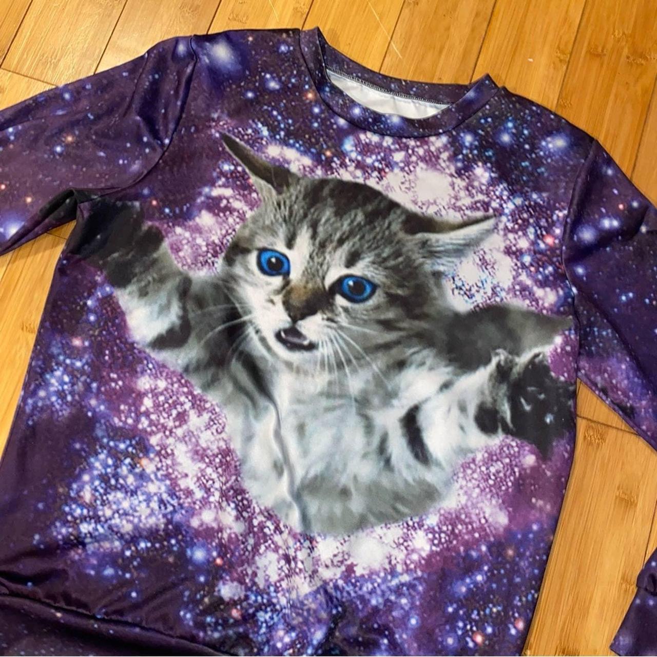 Galaxy hotsell cat sweatshirt