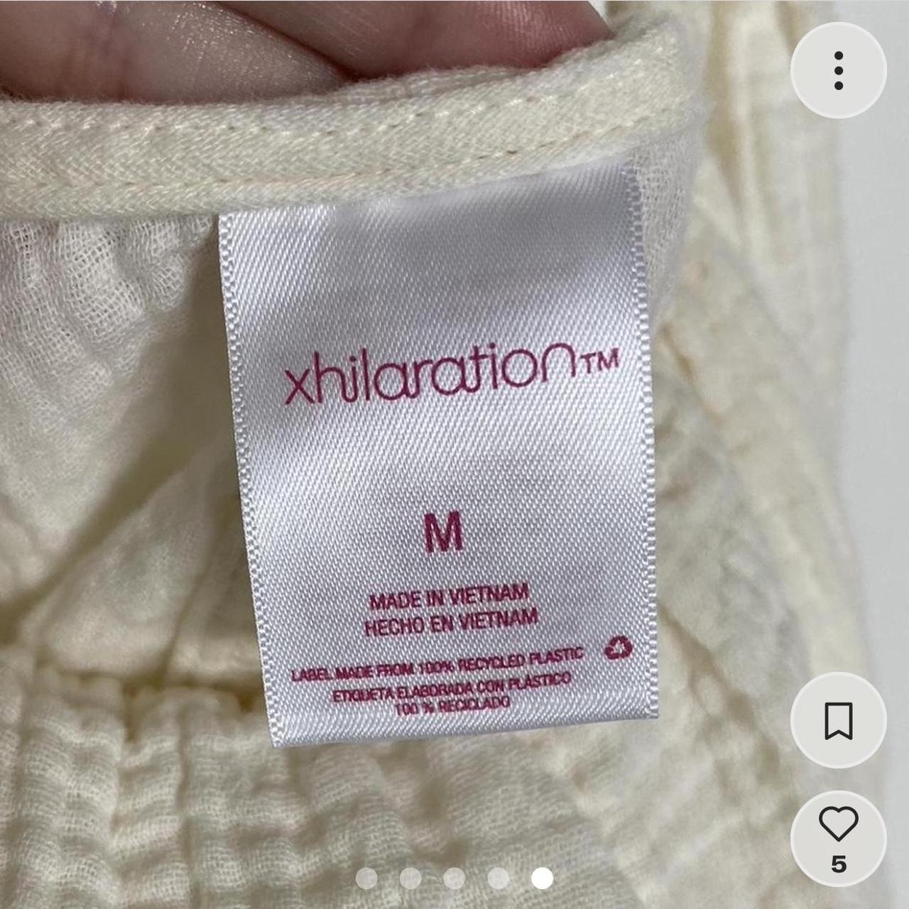 Xhilaration Cream Cotton Mini Dress M Model is a... - Depop