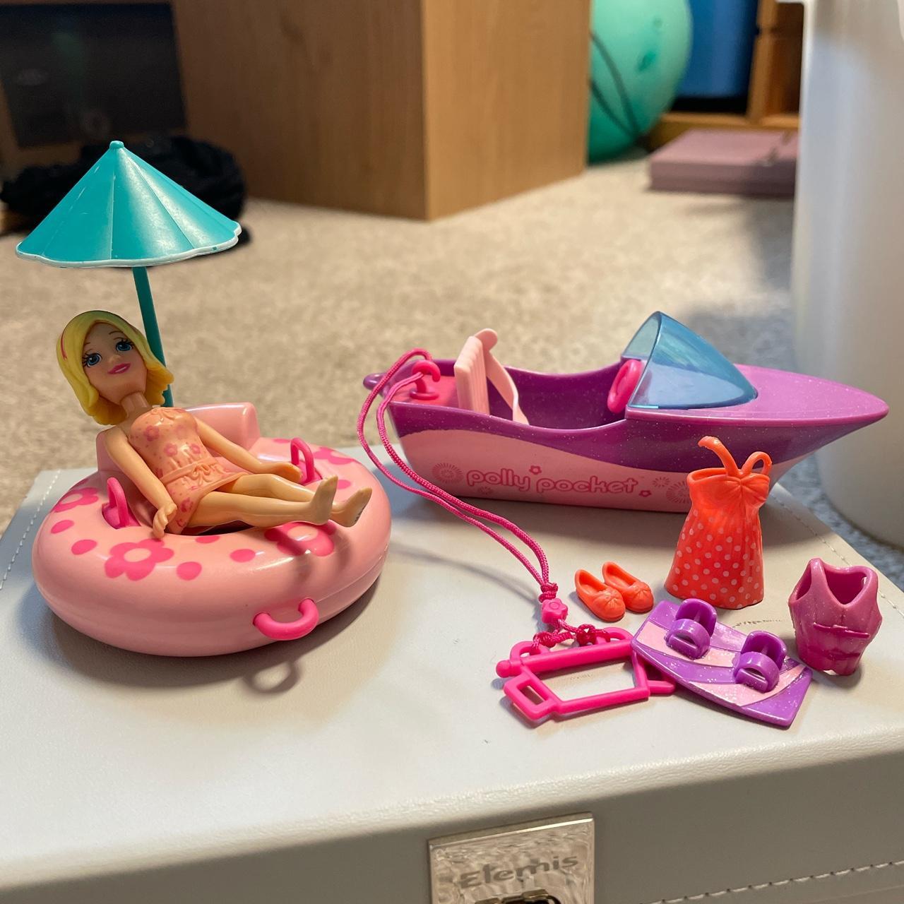 Polly pocket speedboat set Includes boat, ring,... - Depop