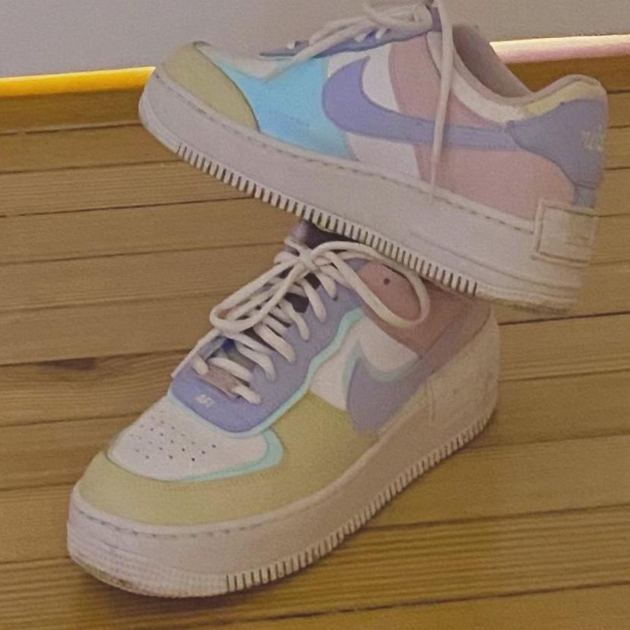 日本未入荷!★NIKE AIR FORCE 1 SHADOW PASTEL PACK Nike Air Force 1 AF1 W Shadow Pastel Blue Pink Ghost UK 3.5