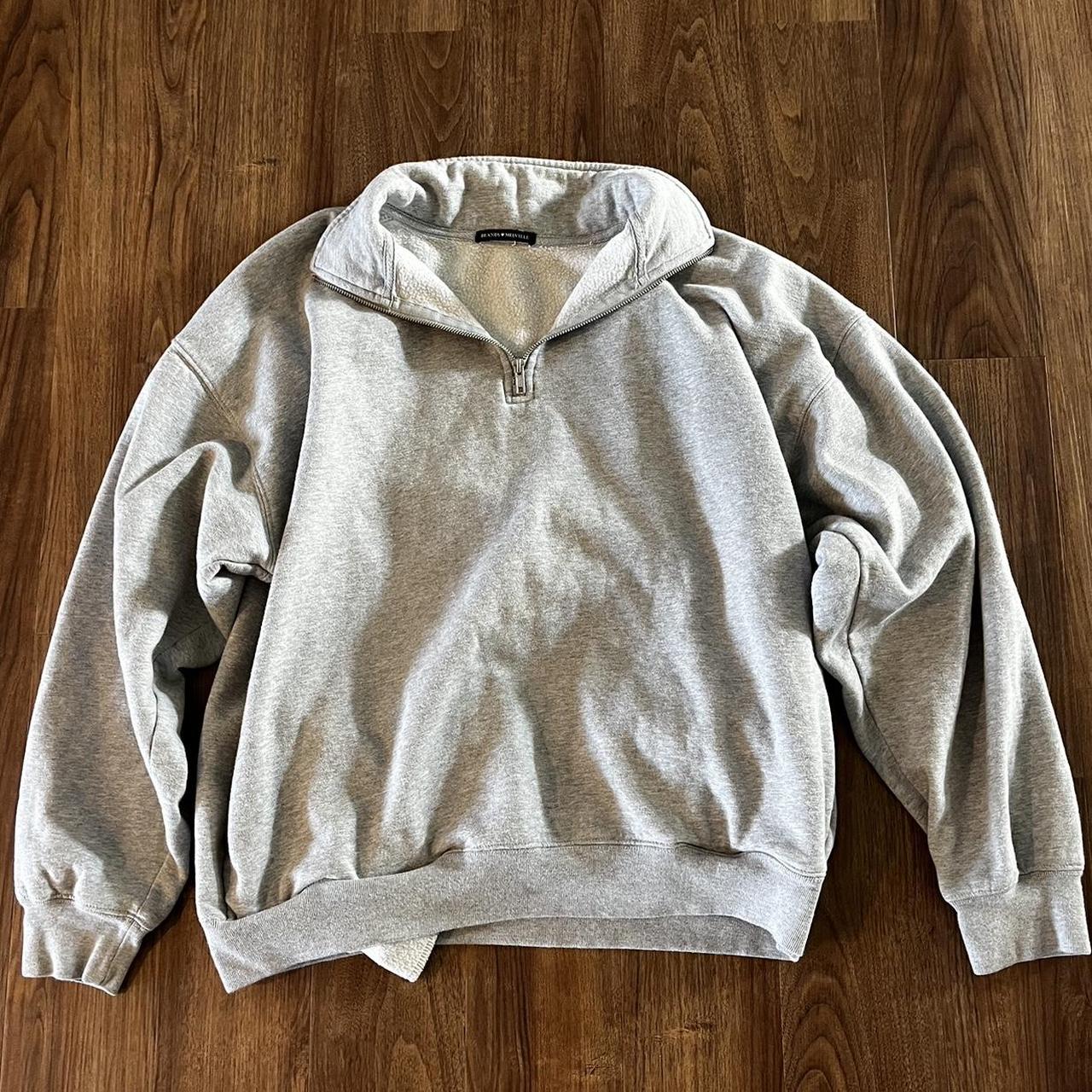 brandy quarter zip sweatshirt Depop