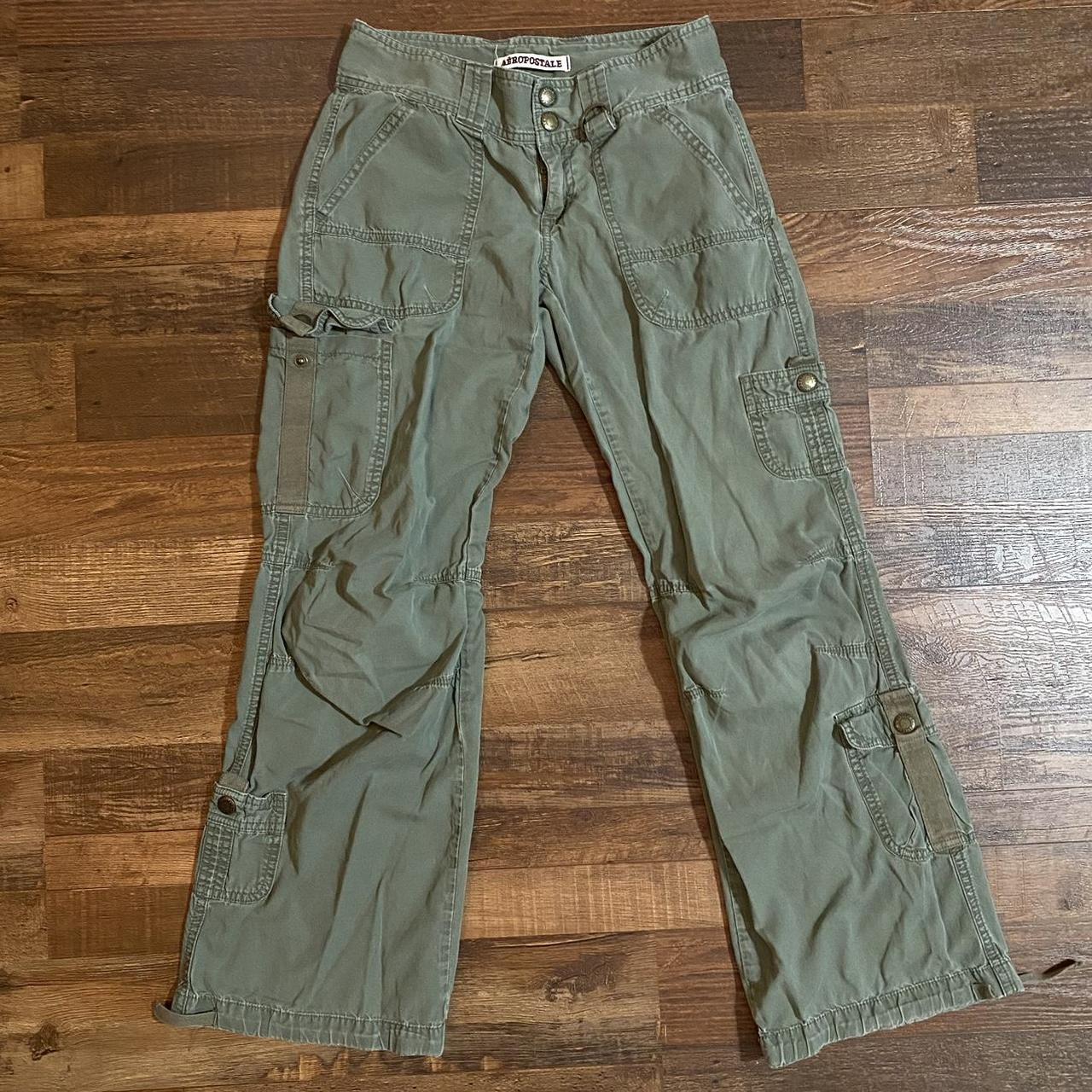 Vintage Aeropostale Cargo Pants pretty army green... Depop