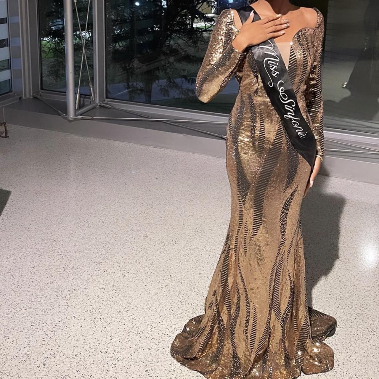 Shein Black And Gold Sequin Crop Top MISSGUIDED Glitter Sequined