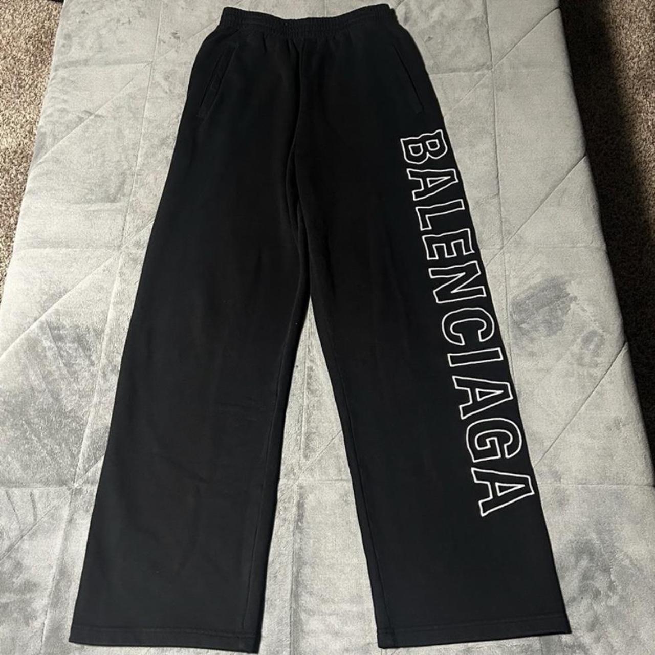 Balenciaga Sweatpants Balenciaga Logo Printed... - Depop