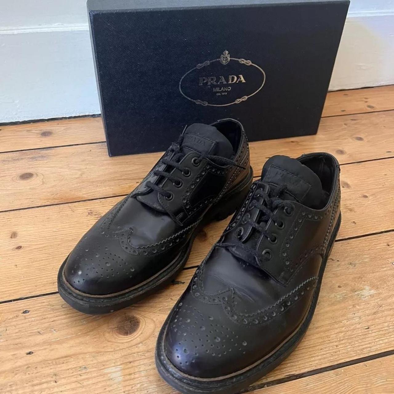 Prada brogue shoes best sale