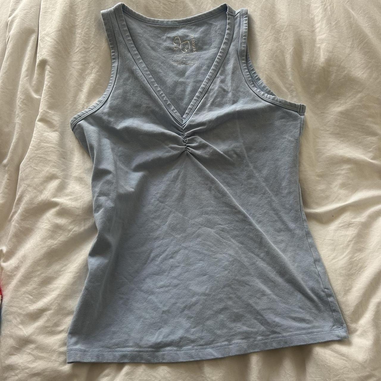 Baby blue tank top. So nicely fitting. Size medium... Depop