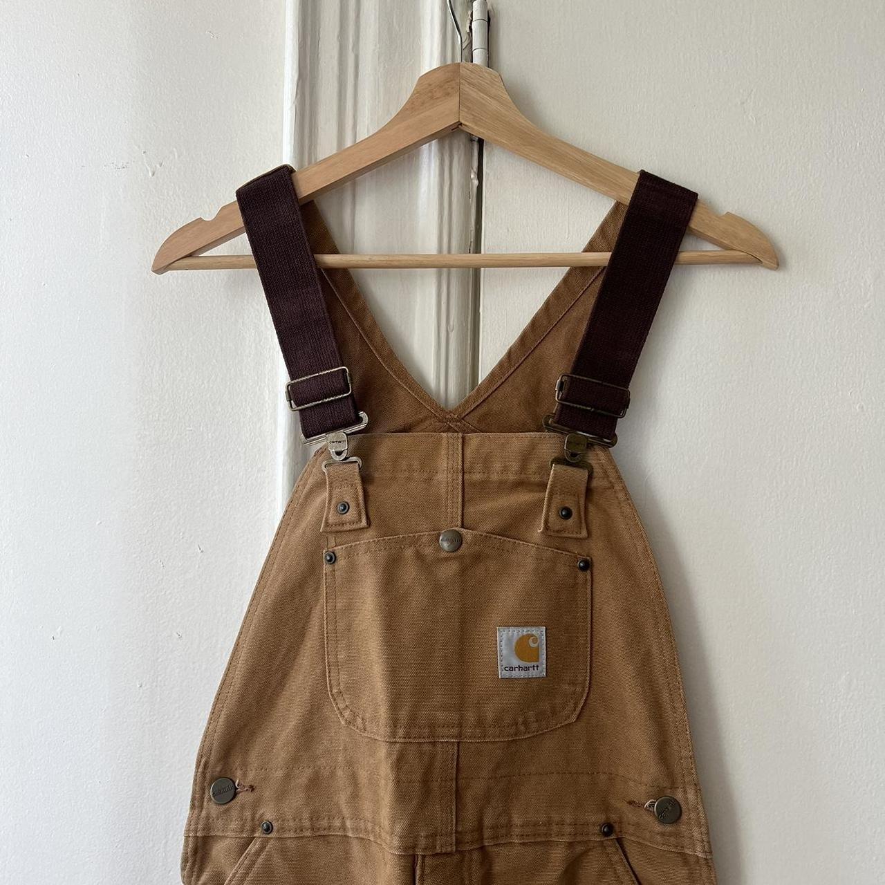 heavy duty carhartt overalls size L (youth)- fits an... - Depop