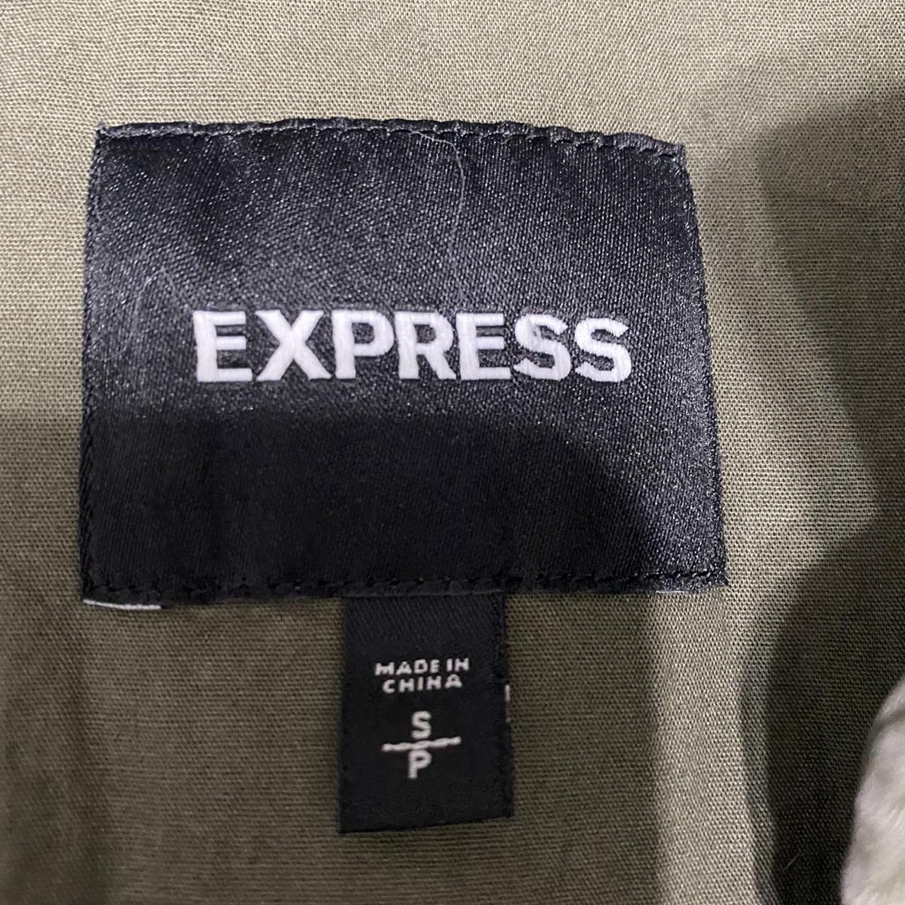Express Men's Green Coat | Depop