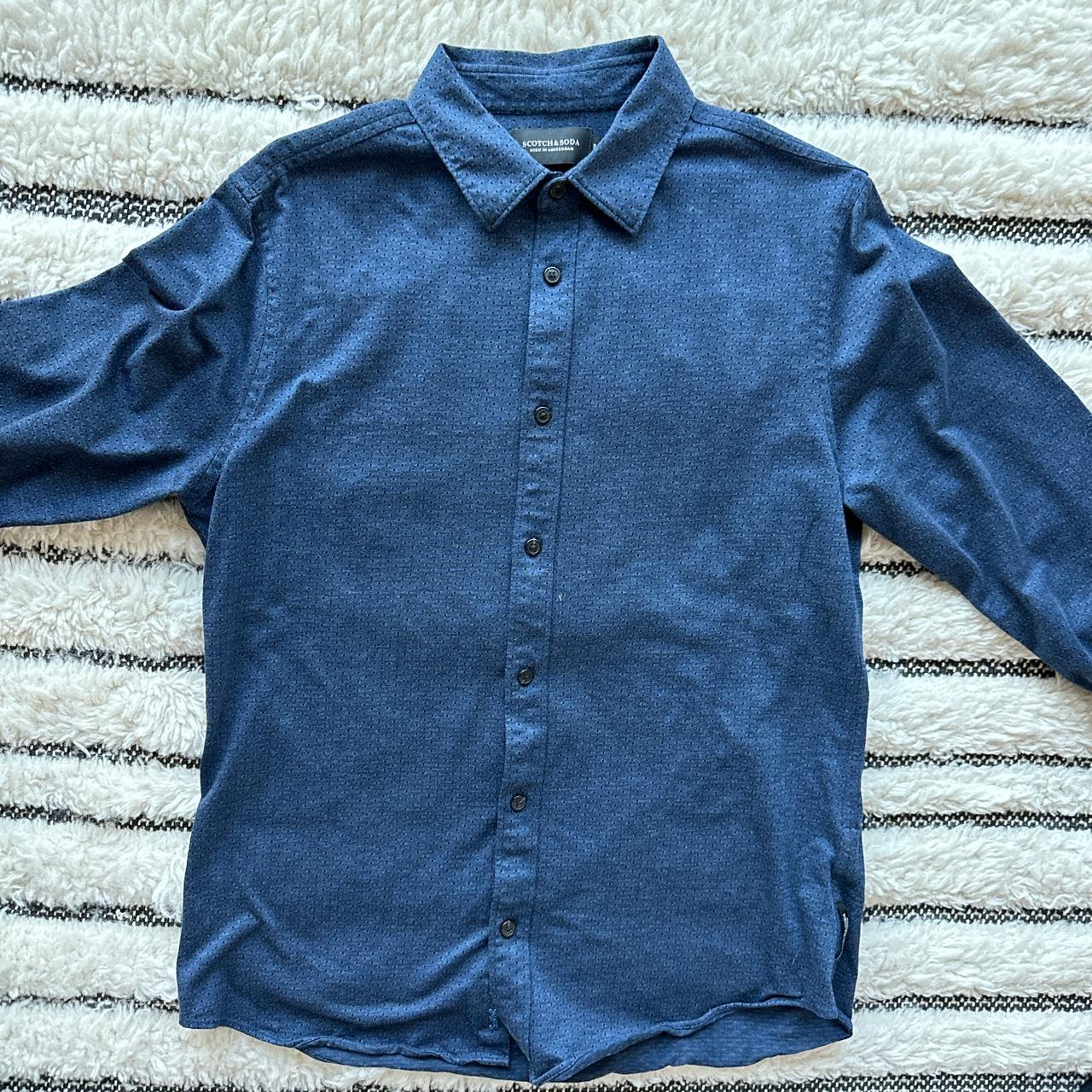 Scotch & Soda Men's Navy Shirt | Depop