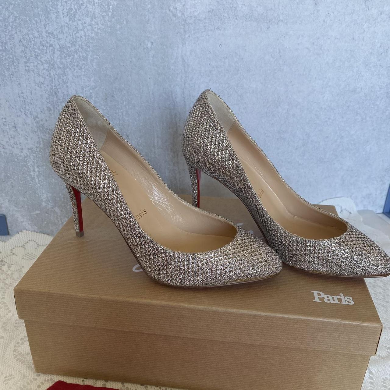 Christian Louboutin Eloise 85 Glitter Diams Heels 👠...