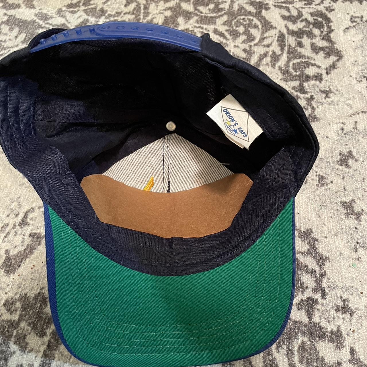 Men's Blue and Yellow Hat | Depop