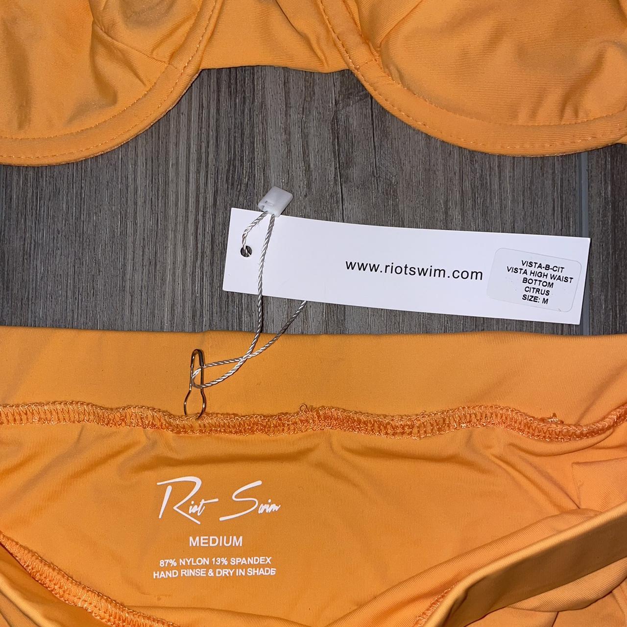 Riot Swim Women's Orange Bikinis-and-tankini-sets | Depop