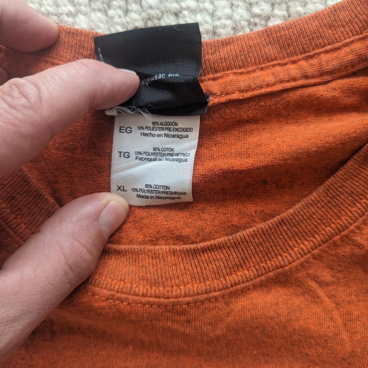 Bright orange Harley Davidson & Benson motorcycles... Depop